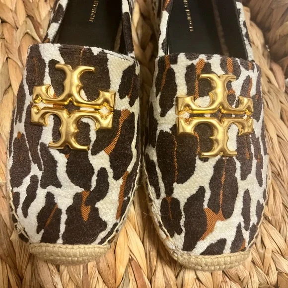 Tory Burch Leopard Print Espadrilles with Gold Accent - Picture 4 of 5